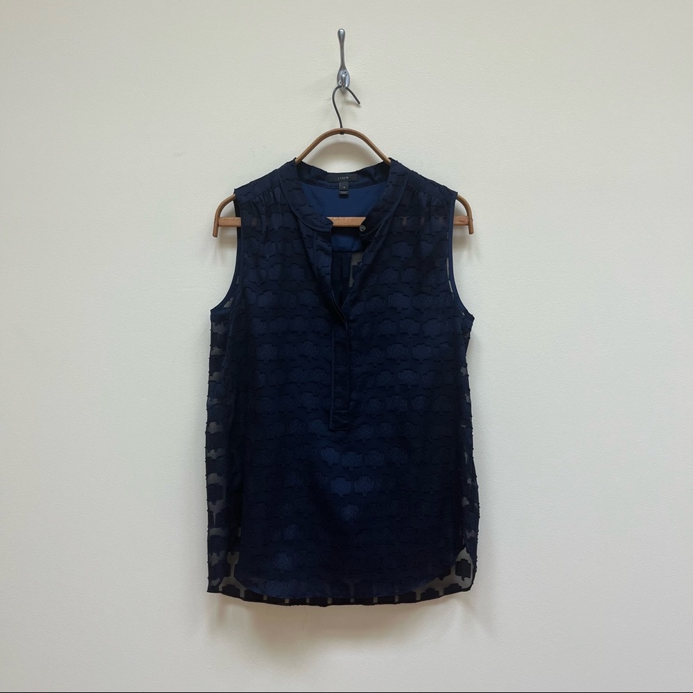 J. CREW | Sleeveless Floral Blouse